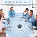 USB Conference Omnidirectional Microphone – 360° Condenser Mic with Mute Button – Plug & Play for Online Meetings – - Image 3