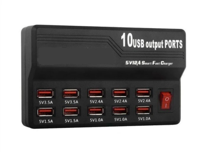 usb-fast-charger-sv12a-10-port-high-speed-charging-station-f.jpg USB Fast Charger SV12A – 10-Port High-Speed Charging Station for Multiple Devices Price in Oman Muscat - Image 1