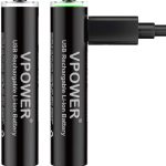 USB Rechargeable AAA Li-ion Battery – 1.5V 1200mWh High-Capacity, Fast Charging, Eco-Friendly – 4-Pack - Price in Oman