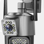 V380 WiFi 4G Smart Net Security Camera VC4 – Dual Lens, 4MP, AI Motion Detection, Two-Way Audio, IP66 Waterproof,