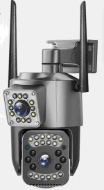 V380 WiFi 4G Smart Net Security Camera VC4 – Dual Lens, 4MP, AI Motion Detection, Two-Way Audio, IP66 Waterproof,