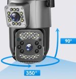 V380 WiFi 4G Smart Net Security Camera VC4 – Dual Lens, 4MP, AI Motion Detection, Two-Way Audio, IP66 Waterproof, - Image 2