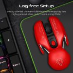 Vertux Glider Gaming Mouse Black Maroon – High Precision Wired RGB Mouse with Adjustable DPI - Image 4
