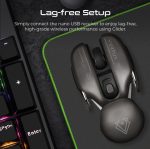 Vertux Glider Wireless Gaming Mouse Black – Ergonomic 1600 DPI Rechargeable Mouse for Gamers, Price in Oman Muscat - Image 2
