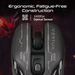 Vertux Glider Wireless Gaming Mouse Black – Ergonomic 1600 DPI Rechargeable Mouse for Gamers, Price in Oman Muscat - Image 3