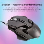 Vertux Indium Gaming Mouse Grey/Silver – Ergonomic 3200 DPI Wired RGB Mouse with 8 Programmable Buttons for Gamers, Price in Oman - Image 4