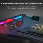 Vertux Shasta Gaming Headset Red – Wired RGB Stereo Headphones with Noise Cancelling Mic for Gamers Price in Oman Muscat - Image 4