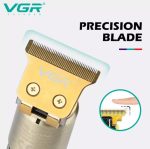VGR V-073 Professional Hair & Beard Trimmer – Cordless, 1500mAh Battery, LED Display, Stainless Steel Blades, Type-C Charging, - Image 3