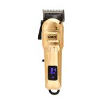 VGR V-268 Professional Hair Clipper – Cordless, 200-Minute Runtime, Stainless Steel Blades, LED Display, USB Charging,