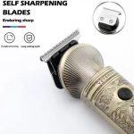 VGR V-962 Professional Cordless Hair & Beard Trimmer with LED Display – 1200mAh Battery, 4 Guide Combs, USB Charging, - Image 2