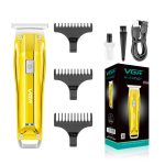 VGR V-995 Professional Cordless Hair & Beard Trimmer with Turbo Mode – 2000mAh Battery, 4 Guide Combs, USB Charging – - Image 2