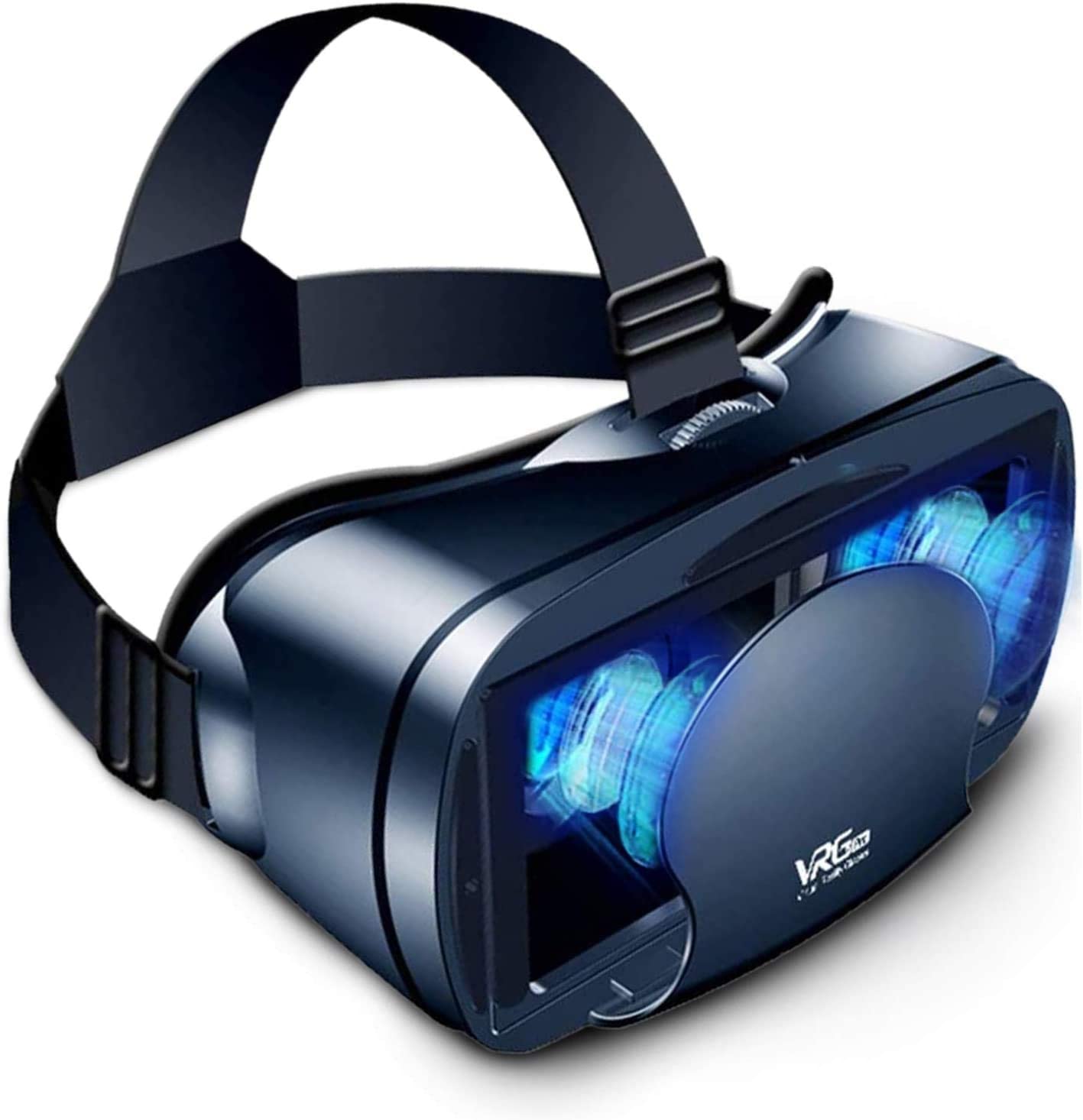 vrg-vrb1-3d-virtual-reality-headset-120-wide-angle-lens-blue.jpg VRG VRB1 3D Virtual Reality Headset – 120° Wide-Angle Lens, Blue Light Protection, Compatible with 5–7" Smartphones – - Image 1