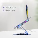 VST619 Aluminum Laptop Stand Radiator + Dual Fan Cooling – Portable, Ergonomic & Adjustable Support for 10–17″ Laptops - Price In in Oman - Image 2