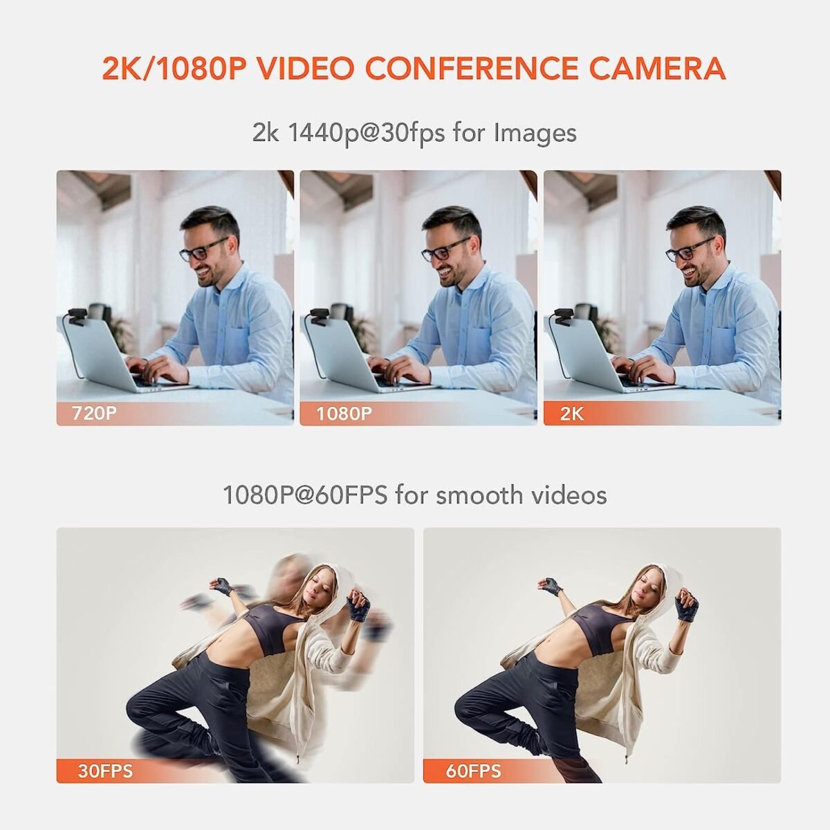 Webcam Mix LD98T HD 1080p with Manual Focus & Built-In Mic - Image 3