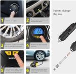 WindGallop 12V Portable Digital Tire Inflator – 150 PSI Air Compressor with Auto Shut-Off & LED Light – - Image 5