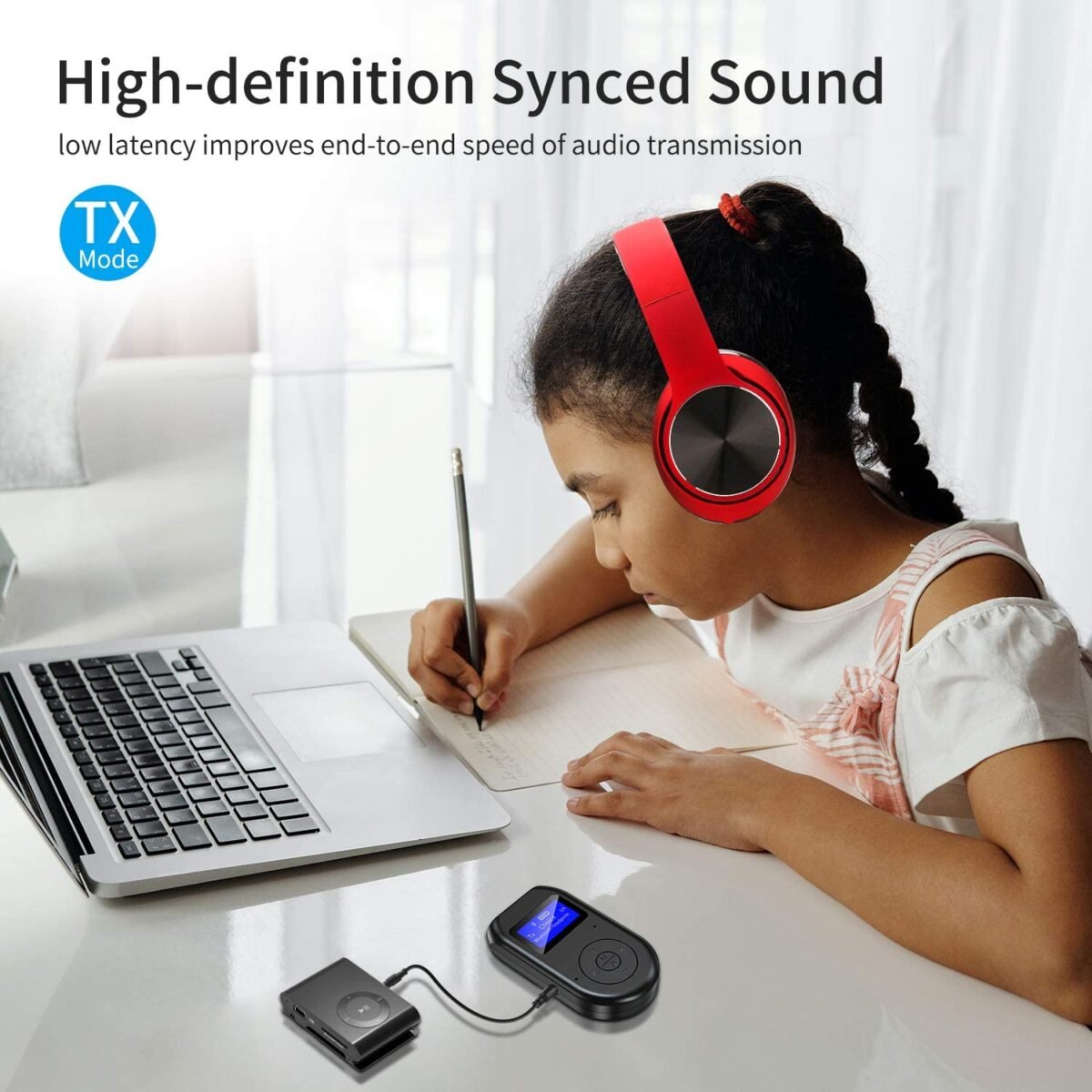 Wireless Audio Transmitter & Receiver – Bluetooth 5.0 2-in-1 Adapter for TV, PC, Car, and Home Stereo – - Image 5