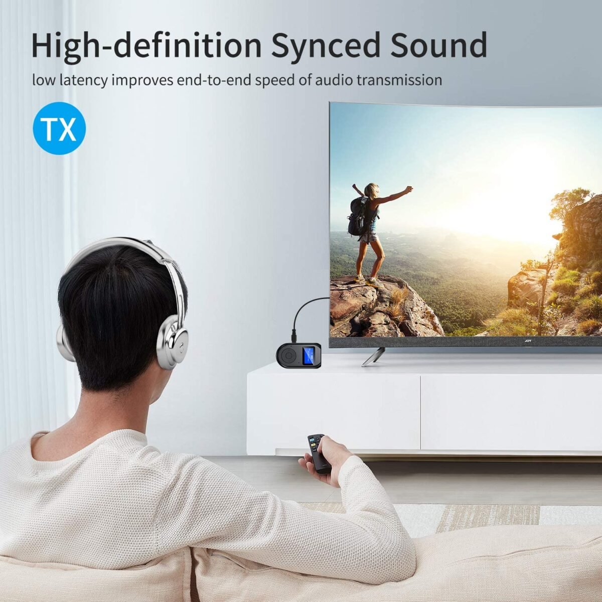 Wireless Audio Transmitter & Receiver – Bluetooth 5.0 2-in-1 Adapter for TV, PC, Car, and Home Stereo – - Image 7