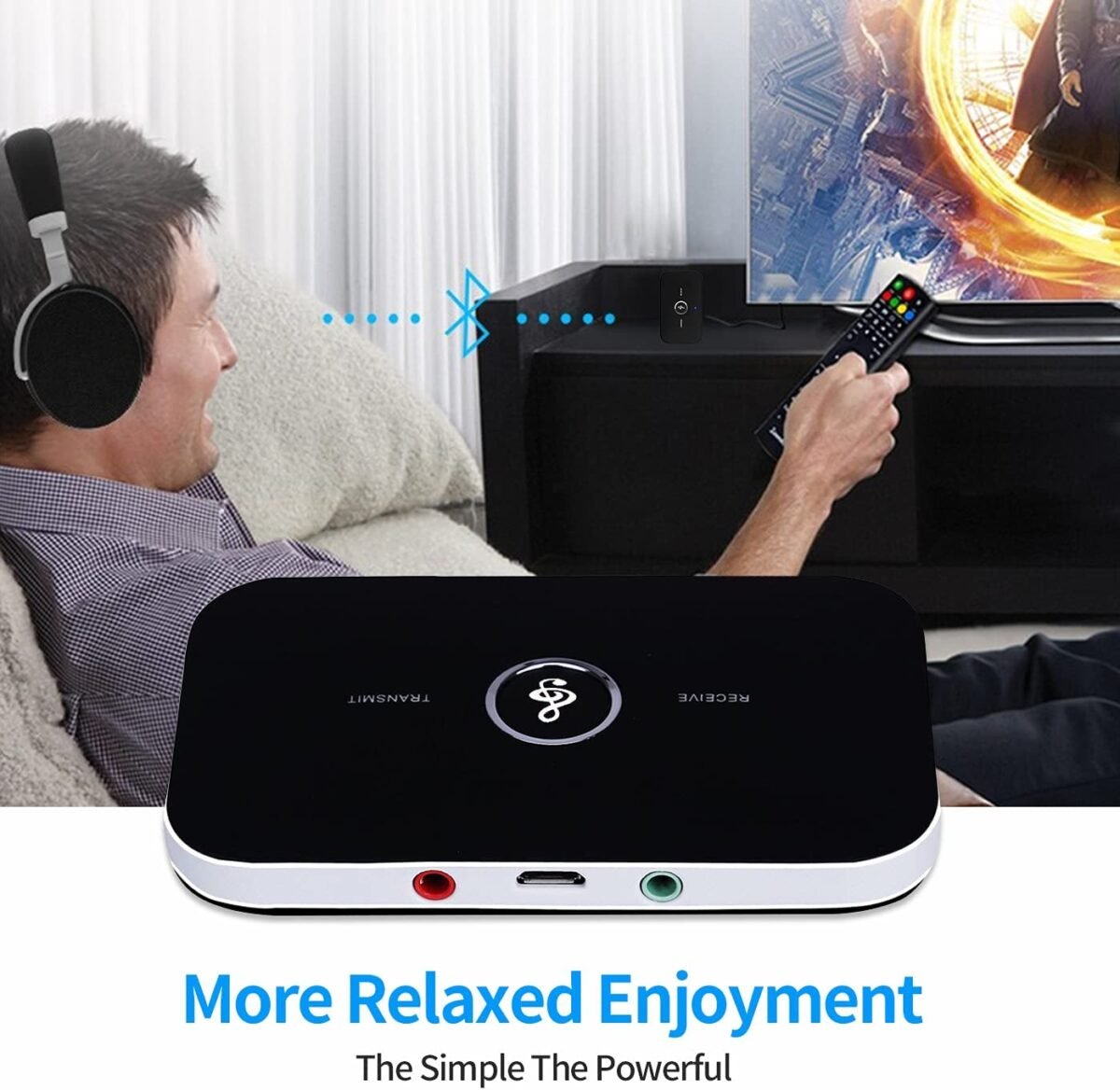 Wireless Bluetooth 5.0 B6 Transmitter & Receiver – 2‑in‑1 Wireless Audio Adapter for TV, Home Stereo & Car (aptX, 10 m Range) - Image 8