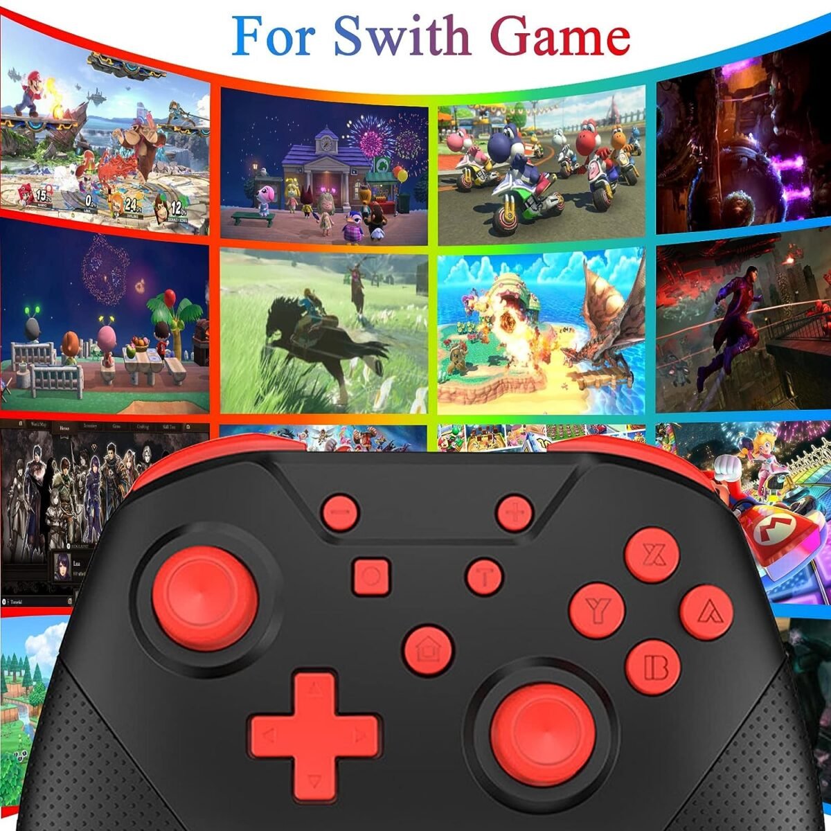 Wireless Controller for Nintendo Switch Lite | Bluetooth Gamepad with Turbo & Vibration - Image 5
