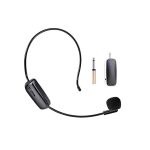 Wireless Microphone AY‑101 – UHF Headset Mic with 10 m Range & Rechargeable Battery
