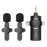 Wireless Mobile Microphone 3-in-1 (iPhone | Type-C | AUX) – 3N2 Lavalier Mic for Vlogging & Recording |
