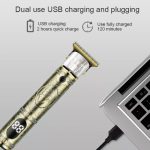 YACD D-001 Professional Cordless Hair Trimmer with LED Display and USB Charging – - Image 4