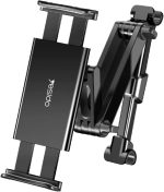 Yesido C117 360° Adjustable Car Seat Headrest Phone/Tablet Holder – Foldable Arm, ABS+Aluminum – - Image 2