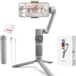 Zhiyun Smooth Q3 Combo – 3-Axis Smartphone Gimbal with Magnetic Fill Light, Face Tracking & 12-Hour Battery –