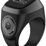 ZIKR Smart Tasbih Ring E0122GR – 22mm OLED Display, Bluetooth-Enabled Islamic Prayer Ring,