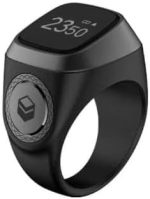 ZIKR Smart Tasbih Ring E0122GR – 22mm OLED Display, Bluetooth-Enabled Islamic Prayer Ring,