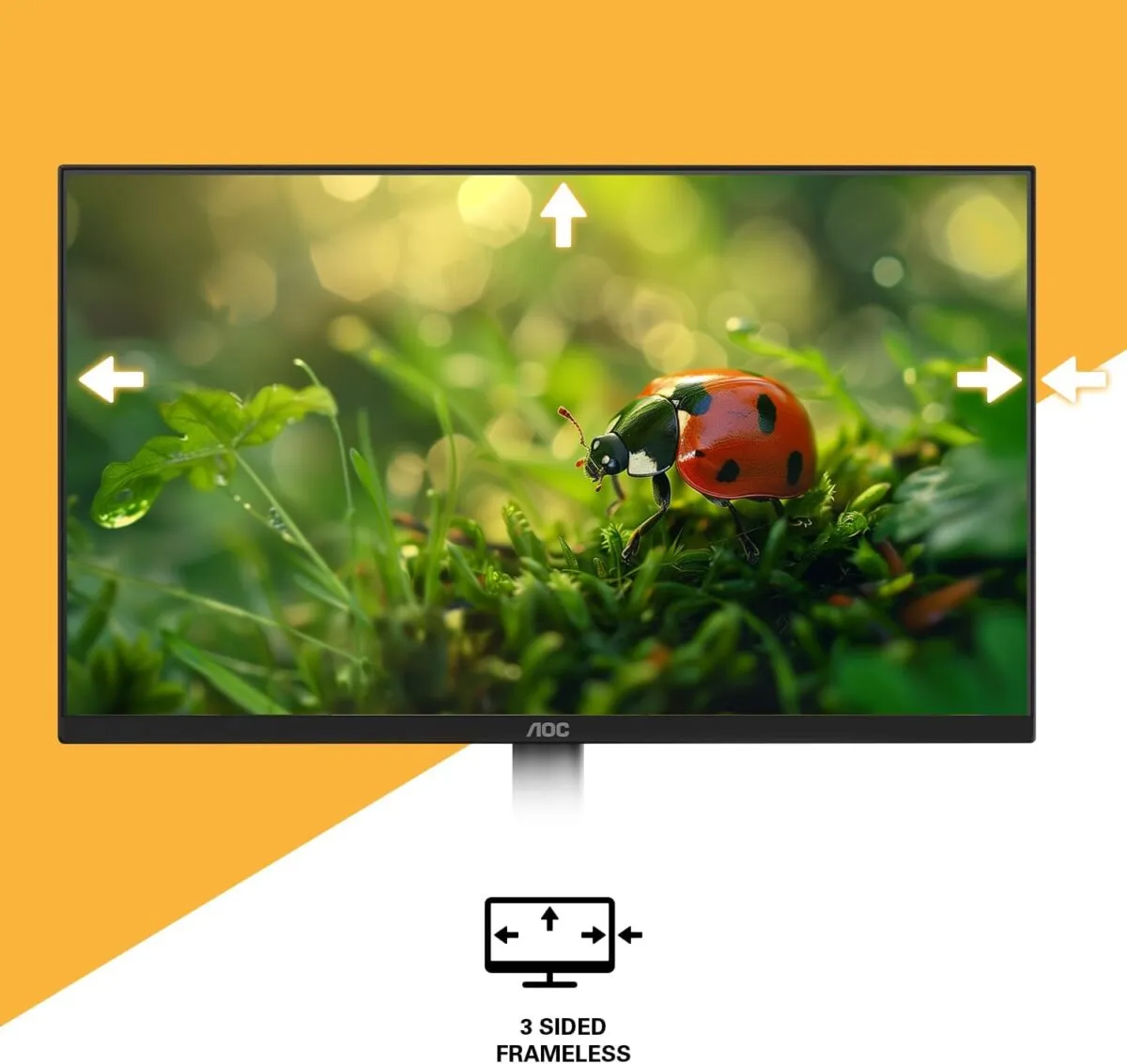 AOC Monitor 24 Inch HDMI & VGA FHD 120Hz Monitor in Oman – Smooth Viewing - Image 5