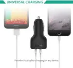Aukey 2 Port USB C Car Charger AI Power in Oman – Fast Dual Charging - Image 3