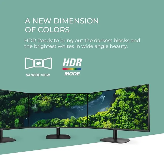 AOC 24” Frameless IPS Monitor in Oman – Stunning Full HD Visual Experience - Image 5