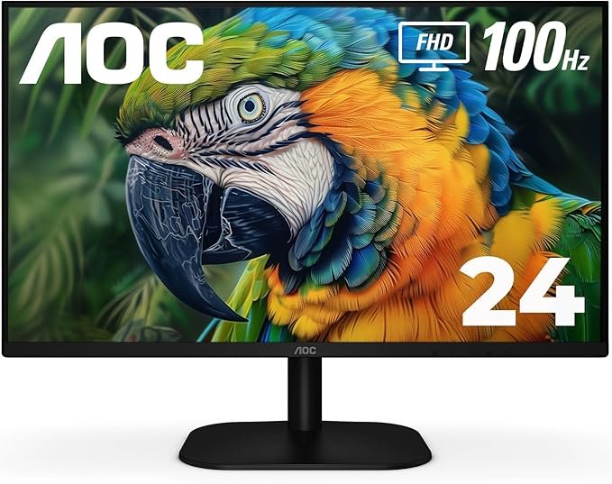 AOC 24” Frameless IPS Monitor in Oman – Stunning Full HD Visual Experience AOC 24” Frameless IPS Monitor in Oman – Stunning Full HD Visual Experience - Image 1