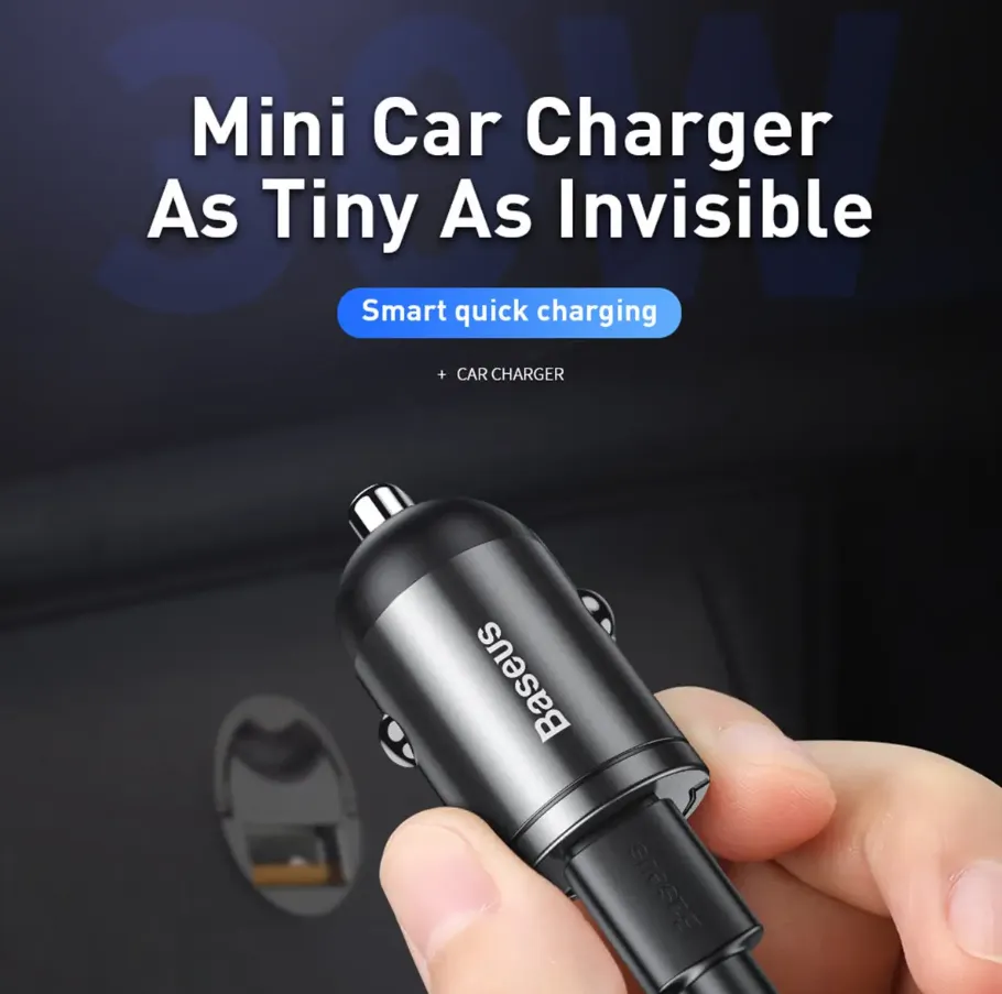 Baseus Tiny Quick Charger USB Port 30W in Oman – Compact Fast Charging - Image 4
