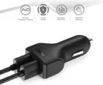 Aukey 2 Port USB C Car Charger AI Power in Oman – Fast Dual Charging - Image 2