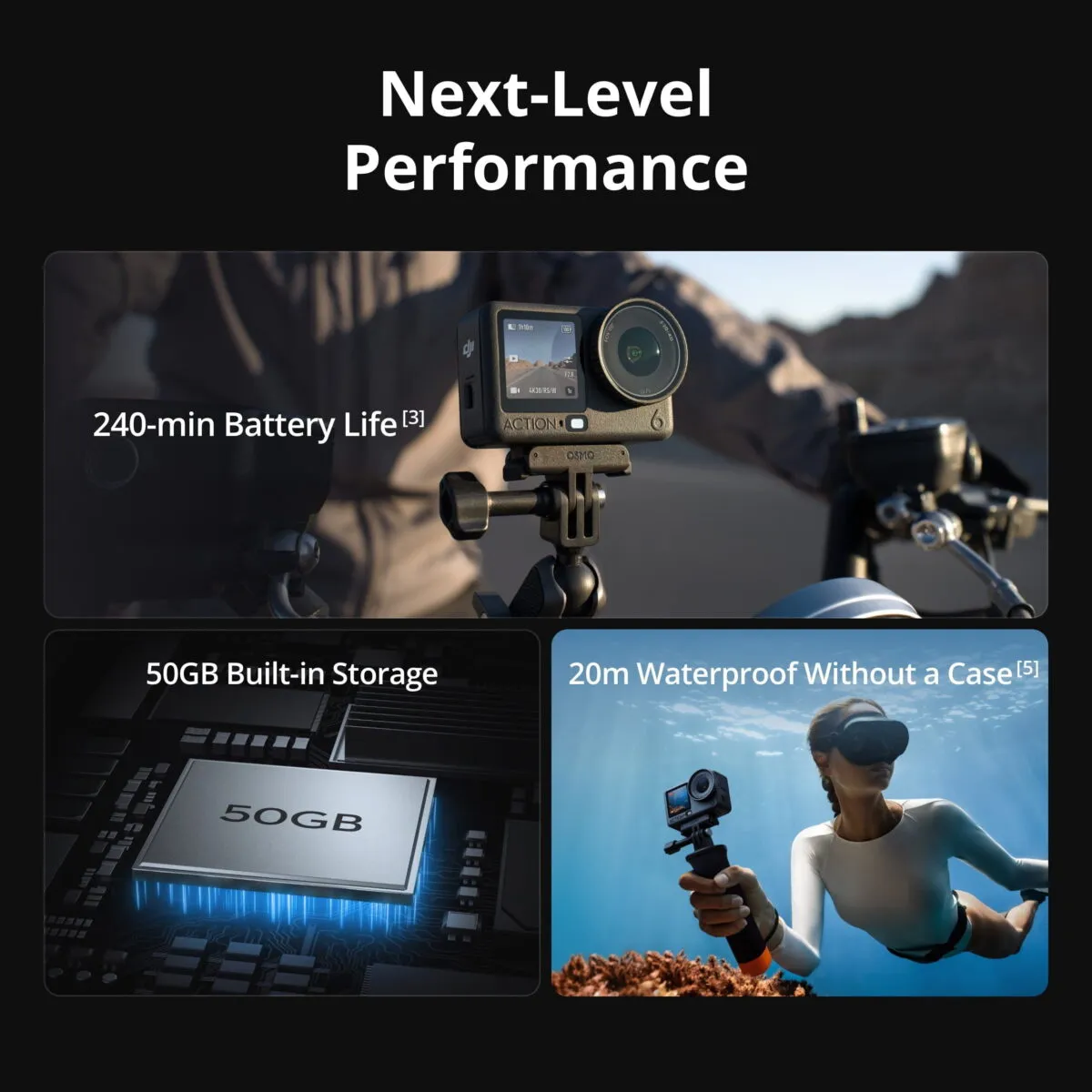 DJI Action 6 Adventure Combo in Oman – Ultimate 4K Action Camera Bundle - Image 4