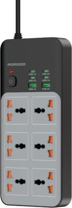 Porodo 3000W Universal Power Strip in Oman at Sky Gadgets