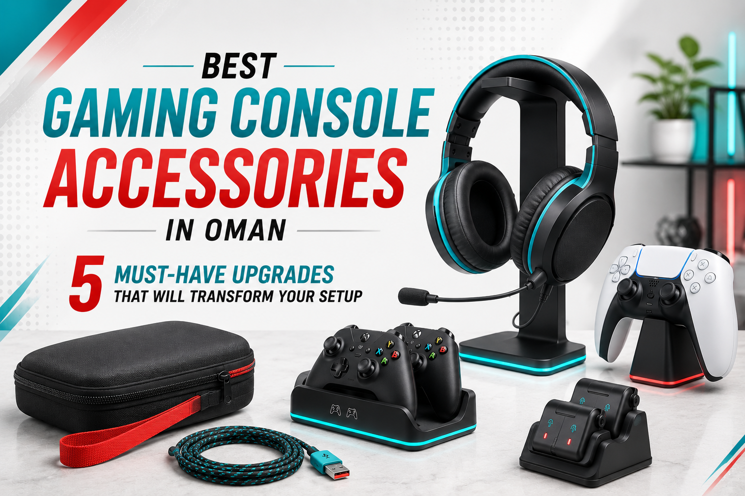 Best gaming console accessories in Oman 5 must-have upgrades by Sky Gadgets