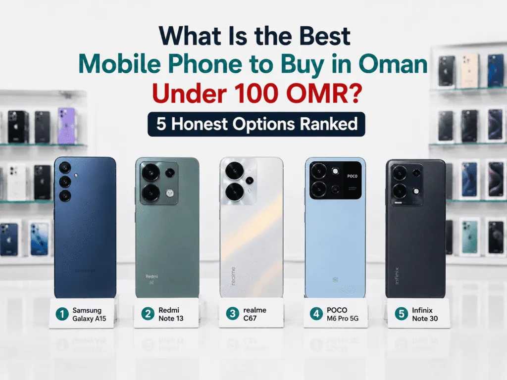 Best mobile phones under 100 OMR in Oman ranked by Sky Gadgets