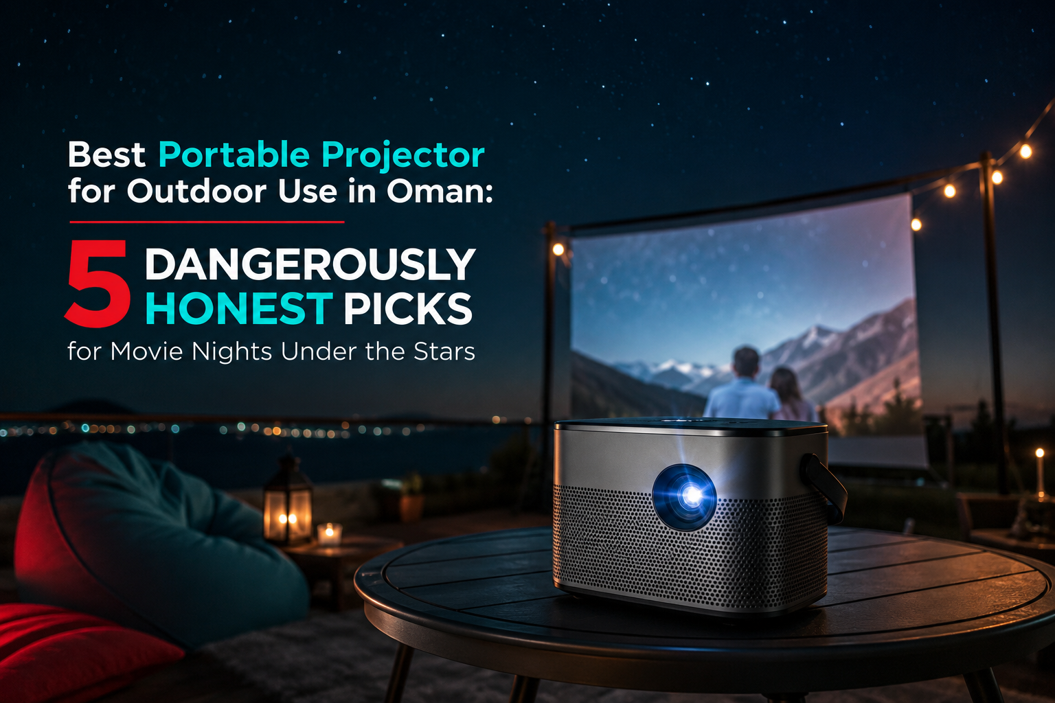 Best portable projector for outdoor use in Oman 5 honest picks by Sky Gadgets