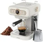 LePresso Retro Espresso Machine Boiler Gauge And Milk Steamer in Oman – Café-Style Brewing