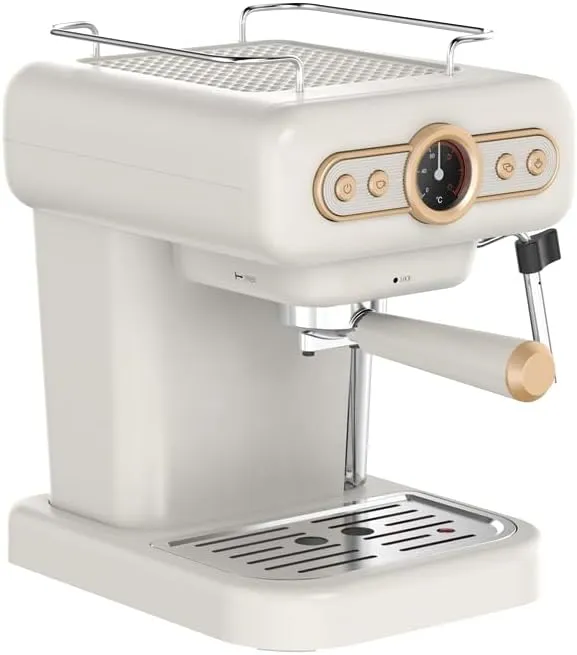 LePresso Retro Espresso Machine Boiler Gauge And Milk Steamer in Oman – Café-Style Brewing - Image 4