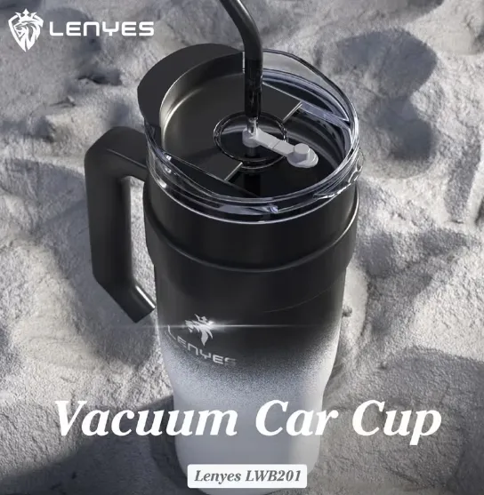 Lenyes 1200ML Vacuum Car Cup in Oman – Large Insulated Travel Mug - Image 4