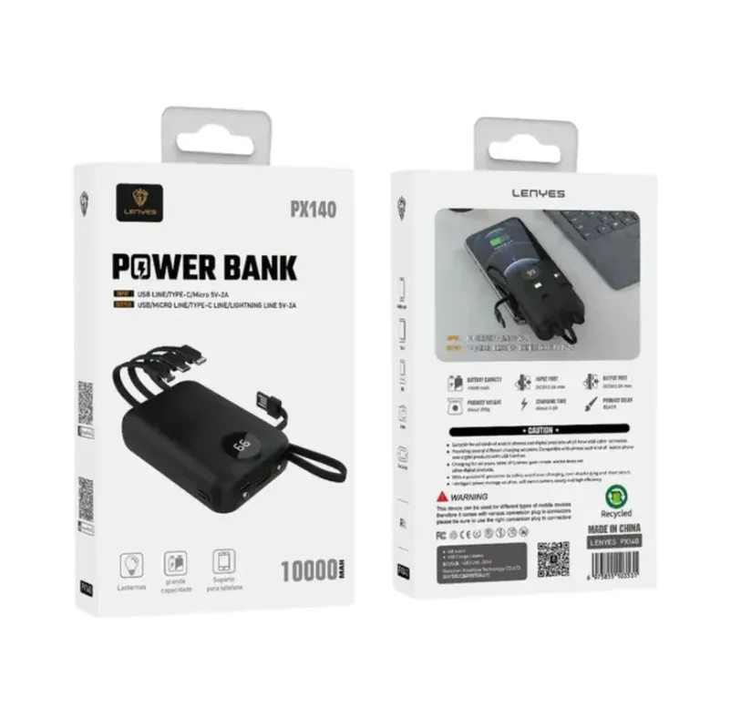 Lenyes Power Bank 10000mAh in Oman – Compact Portable Everyday Charging Solution - Image 2