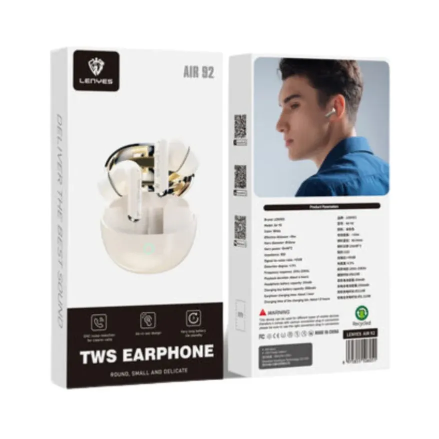 Lenyes TWS ENC Earbuds Air 92 in Oman – Crystal Clear Wireless Audio - Image 2