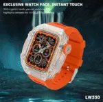 Lenyes Venus Transparent Watch 2 in 1 in Oman – Stylish Smartwatch Combo - Image 2