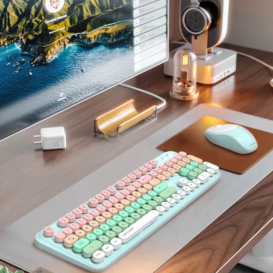 Lenyes Wireless Keyboard + Mouse Combo in Oman – Comfortable and Reliable Productivity - Image 2