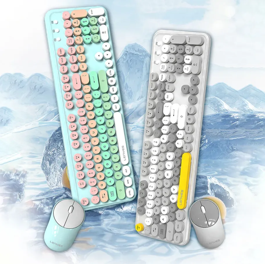 Lenyes Wireless Keyboard + Mouse Combo in Oman – Comfortable and Reliable Productivity - Image 3