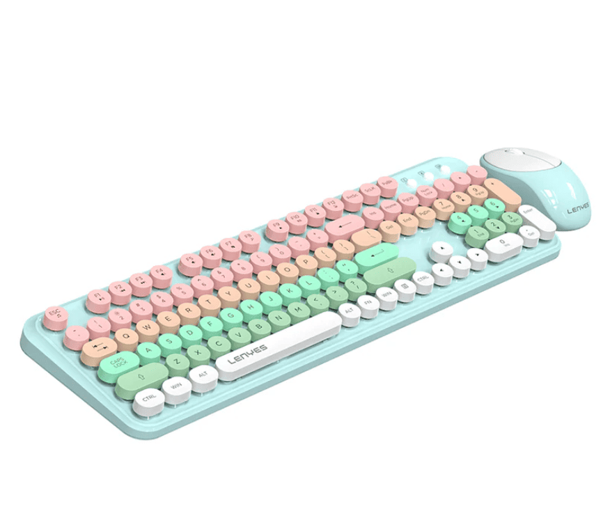Lenyes Wireless Keyboard + Mouse Combo in Oman Lenyes Wireless Keyboard + Mouse Combo in Oman – Comfortable and Reliable Productivity - Image 1